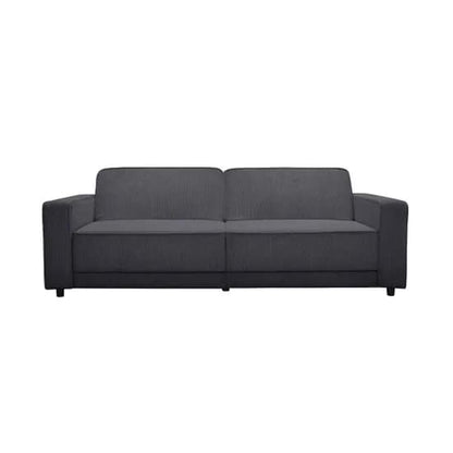 Allie Corduroy Fabric 3 Seater Sofa Bed In Anthracite