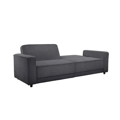 Allie Corduroy Fabric 3 Seater Sofa Bed In Anthracite