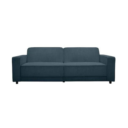 Allie Corduroy Fabric 3 Seater Sofa Bed In Blue