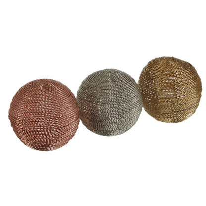 Hege Small Metal Multi Coloured Decorative Spheres