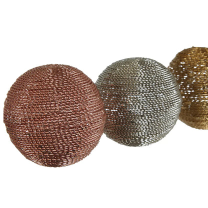 Hege Small Metal Multi Coloured Decorative Spheres