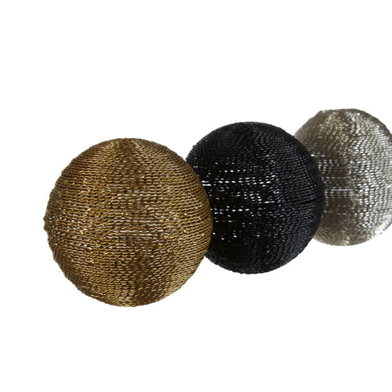Hege Large Metal Multi Coloured Decorative Spheres