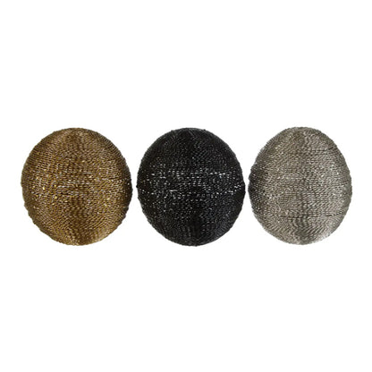 Hege Large Metal Multi Coloured Decorative Spheres