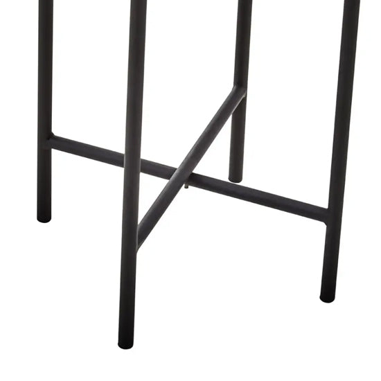 Trosa Large Metal Floor Standing Planter In Grey And Black