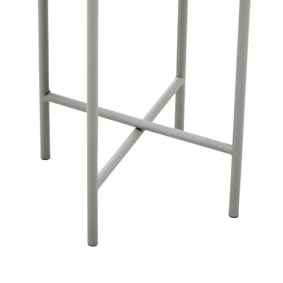 Trosa Large Metal Floor Standing Planter In Grey