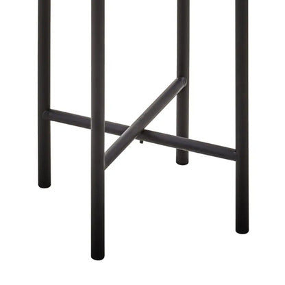 Trosa Small Metal Floor Standing Planter In Grey And Black
