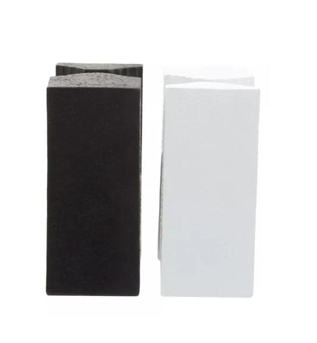 Broc Stonepowder Set Of 2 Bookends In Black And White