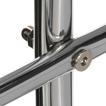 Aachen Metal 3 Arm Towel Stand With Round Base In Chrome