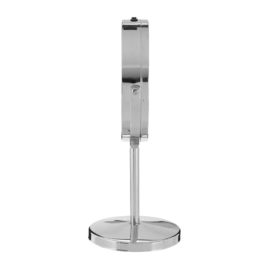 Clara Dressing Mirror In Chrome Plated Frame With LED