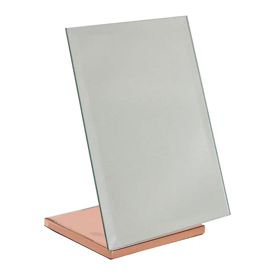 Clara Dressing Mirror In Rose Gold Plated Frame