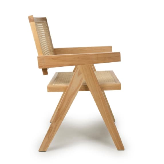 Dublin Natural Rattan Dining Chairs In Pair