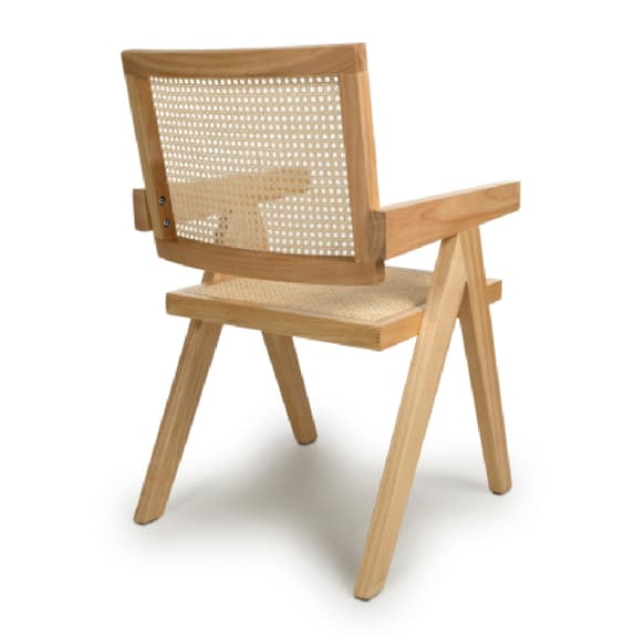 Dublin Natural Rattan Dining Chairs In Pair
