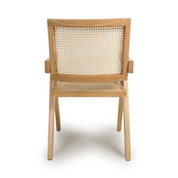 Dublin Natural Rattan Dining Chairs In Pair