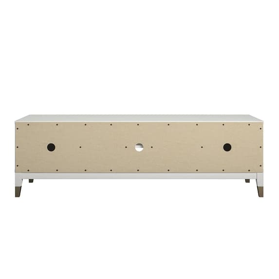 Westerleigh Wooden TV Stand With 2 Doors In White