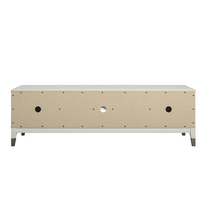 Westerleigh Wooden TV Stand With 2 Doors In White