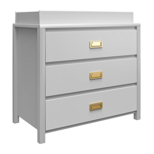 Haven Wooden Chest Of 3 Drawers In Grey