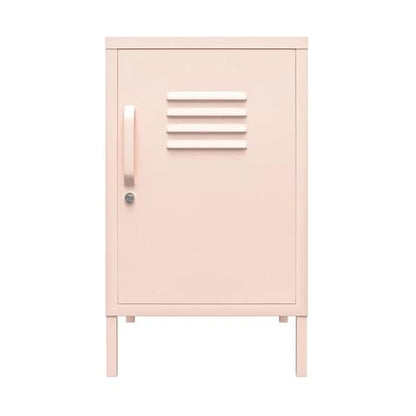 Mission District Metal End Table With 1 Door In Pink