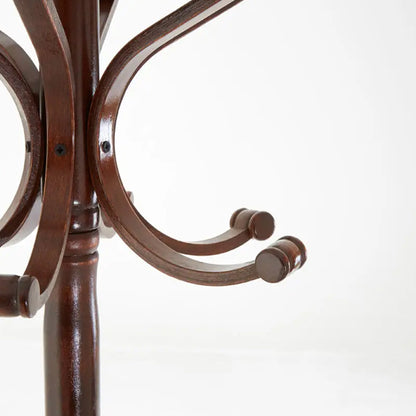 Arles Pine Wood Floor Standing Coat Stand In Walnut