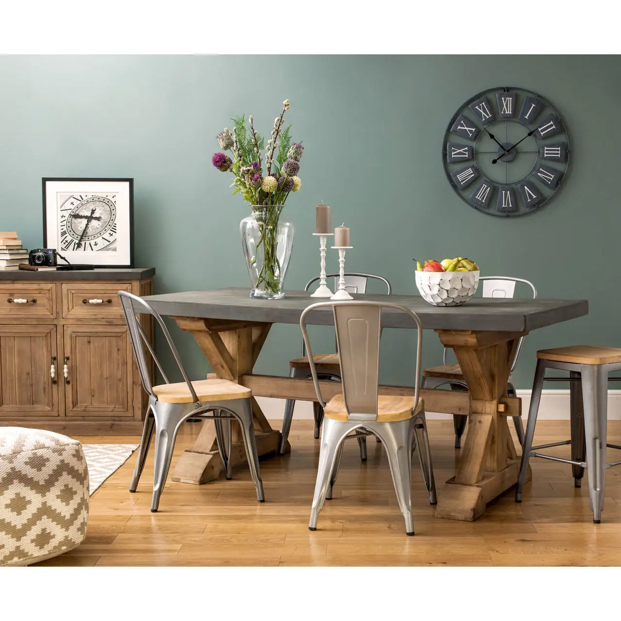 Pompeii Wooden Sideboard With 3 Doors And 3 Drawers In Natural