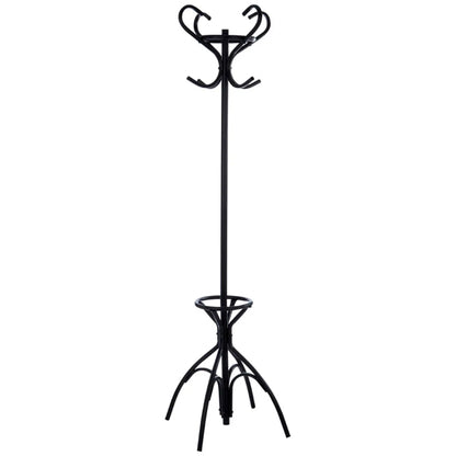 Flores Metal Floorstanding Coat Stand In Matte Black