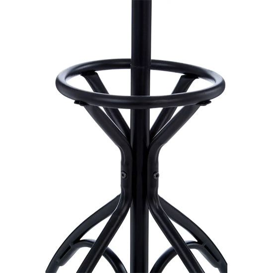 Flores Metal Floorstanding Coat Stand In Matte Black