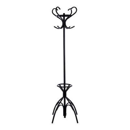 Flores Metal Floorstanding Coat Stand In Matte Black