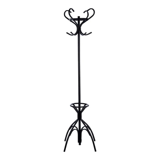 Flores Metal Floorstanding Coat Stand In Matte Black