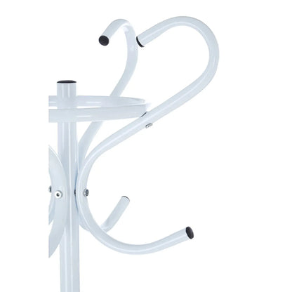 Flores Metal Floorstanding Coat Stand In Matte White