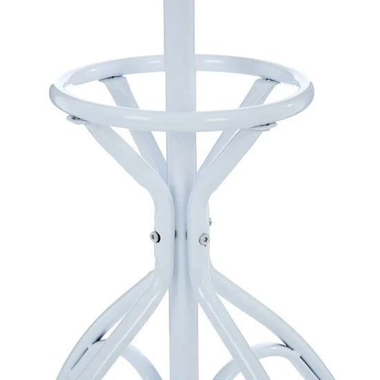 Flores Metal Floorstanding Coat Stand In Matte White