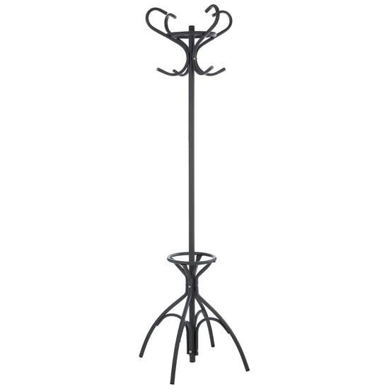 Flores Metal Floorstanding Coat Stand In Matte Grey