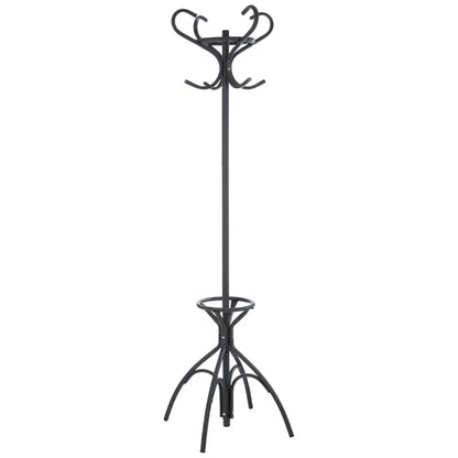 Flores Metal Floorstanding Coat Stand In Matte Grey
