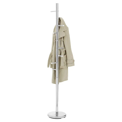 Hartford Metal Floorstanding Coat Stand With 8 Hooks In Chrome