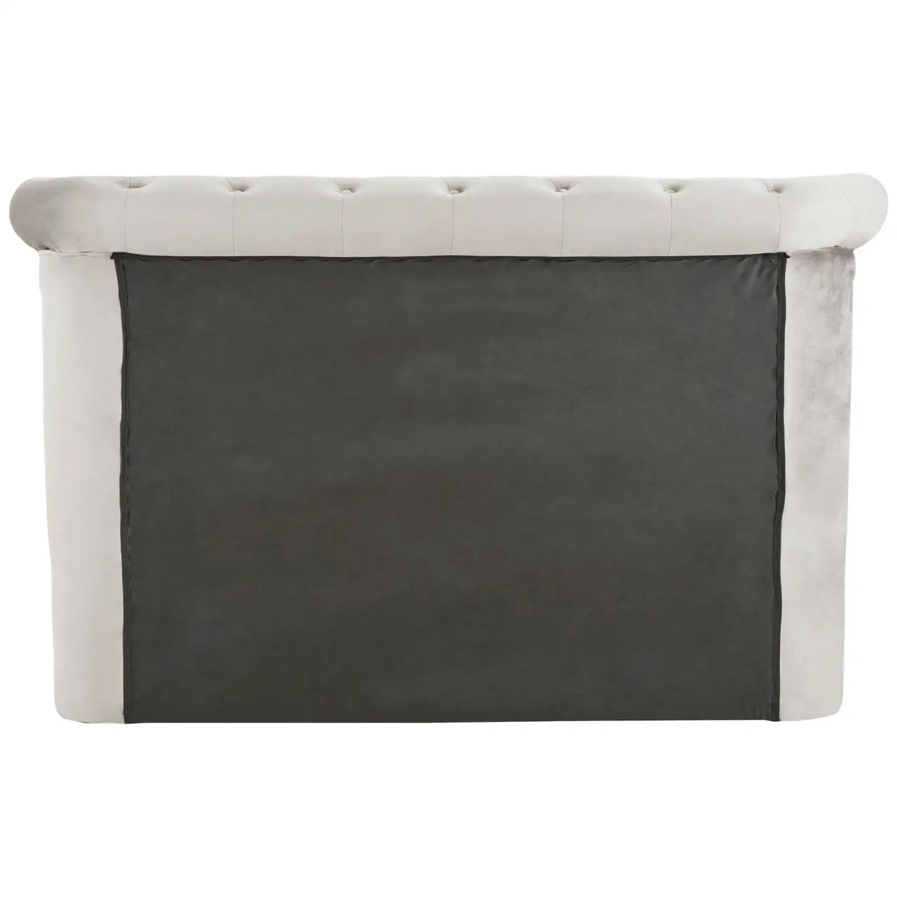 Edison Ottoman Brushed Velvet King Size Bed In Grey