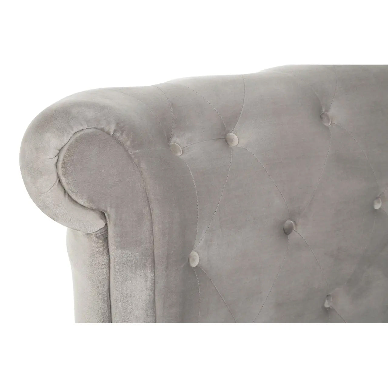 Edison Ottoman Brushed Velvet King Size Bed In Grey