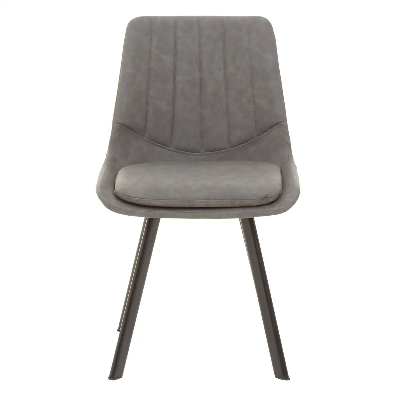 Westford Wooden Dining Table In Wood-Effect With 6 Cushioned Grey Chairs