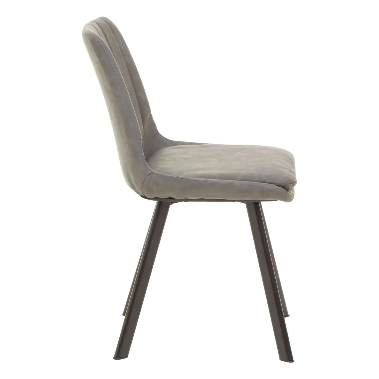 Westford Wooden Dining Table In Wood-Effect With 6 Cushioned Grey Chairs