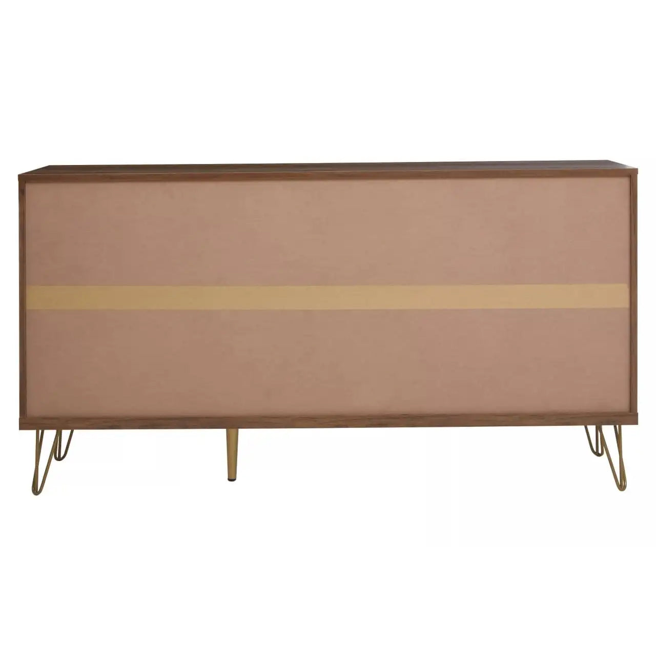 Flori Wooden Sideboard With 2 Doors And 3 Drawers In Brown