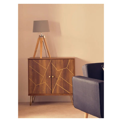 Flori Wooden Sideboard With 2 Doors In Brown
