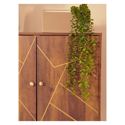 Flori Wooden Sideboard With 2 Doors In Brown