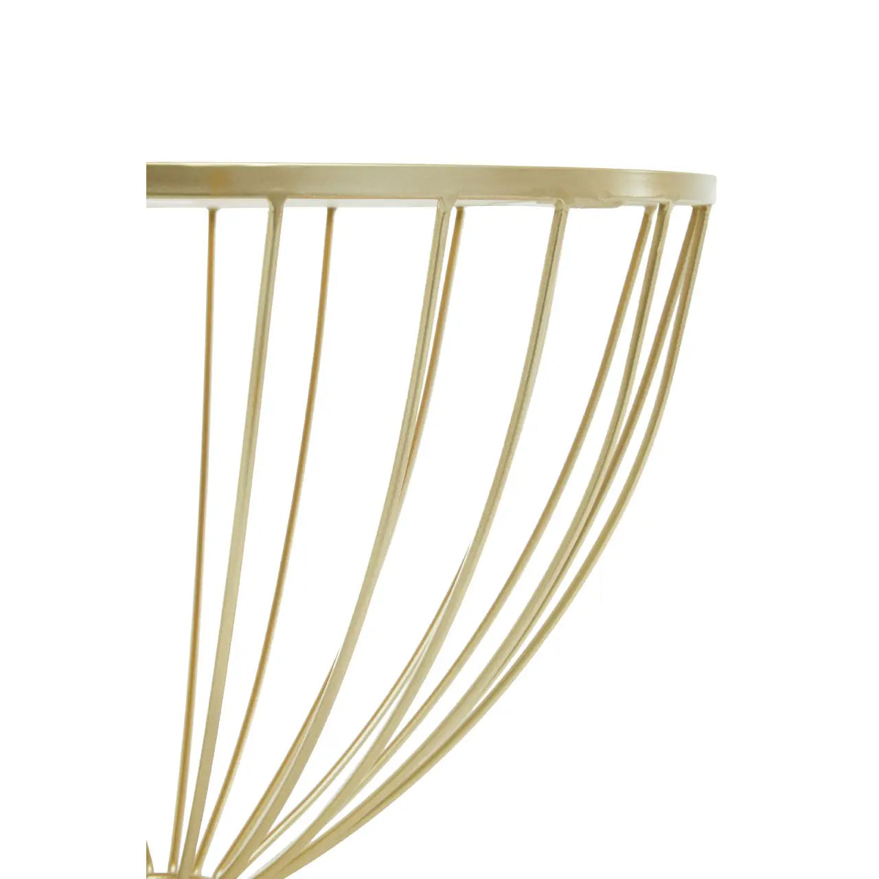 Jolie Hourglass Mirrored Top Side Table With Gold Metal Frame