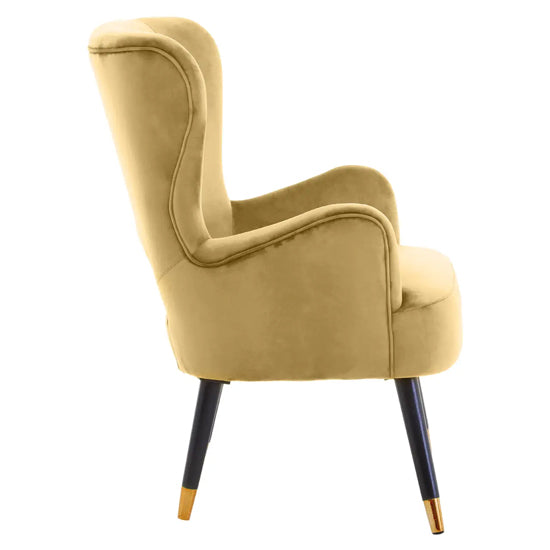 Loretta Velvet Cut Out Back Bedroom Chair In Pistachio
