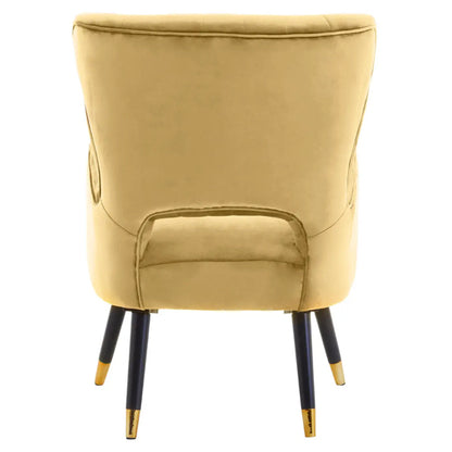 Loretta Velvet Cut Out Back Bedroom Chair In Pistachio