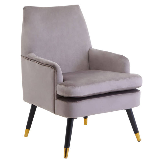 Loretta Velvet Armchair In Mink
