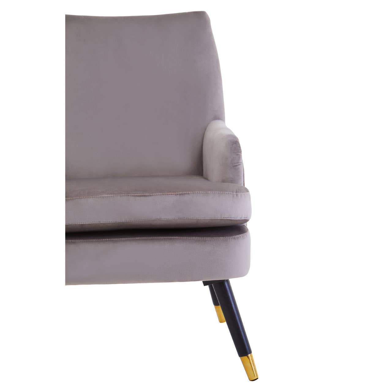 Loretta Velvet Armchair In Mink