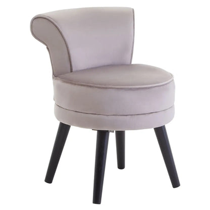 Loretta Velvet Kids Bedroom Chair In Mink
