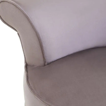 Loretta Velvet Kids Bedroom Chair In Mink