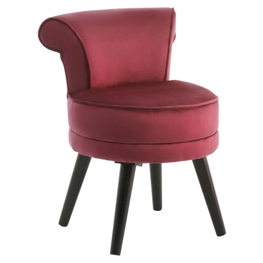 Loretta Velvet Kids Bedroom Chair In Wine
