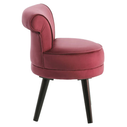 Loretta Velvet Kids Bedroom Chair In Wine