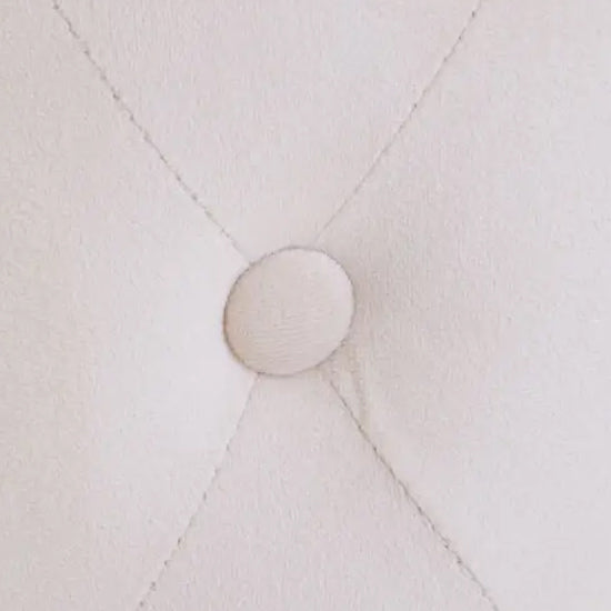 Loretta Velvet Button Tufted Stool In Stone