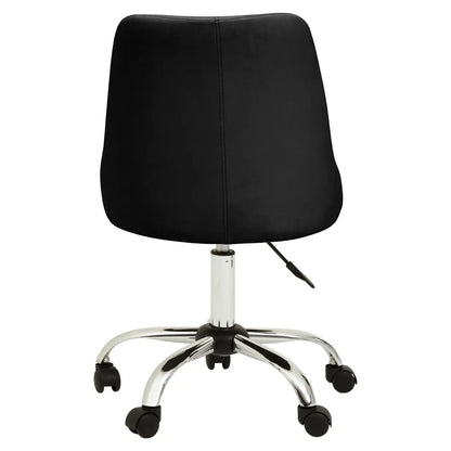 Brent Ribbed Back Faux Leather Home And Office Chair In Black